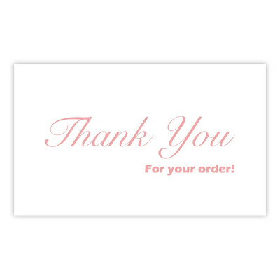 30 vnt. balta padėkos atvirutė padėkos už užsakymą kortelė Pagyrimo etiketės mažoms įmonėms Dekoras mažoms parduotuvėms dovanų paketas