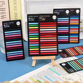 300 φύλλα Έγχρωμα αυτοκόλλητα Διαφανείς καρτέλες ευρετηρίου φθορισμού Σημαίες Σελίδα με κολλώδη σημείωση Σελιδοδείκτης Σχολικά είδη γραφείου Χαρτικά