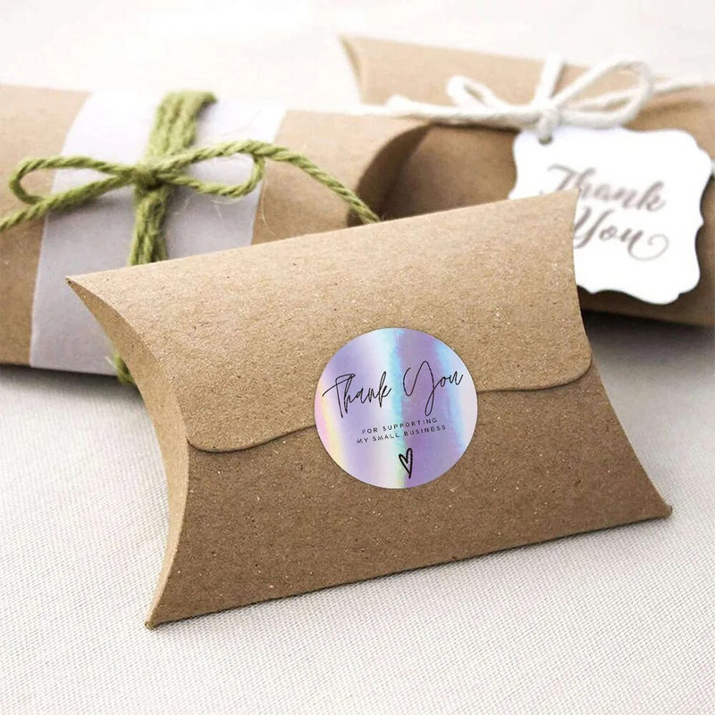 100-500 τεμ. 1 ίντσας Σας ευχαριστούμε για την υποστήριξη My Small Business Stickers Labels for Fakele Sealing Stickers Supplies