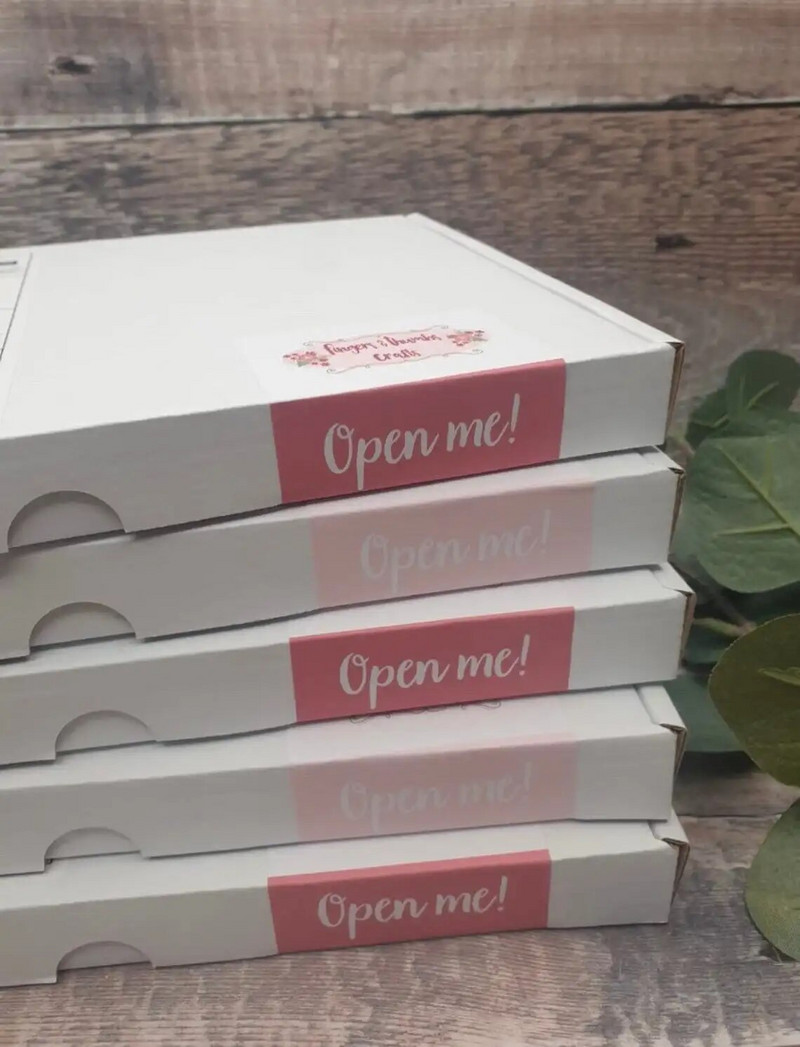 30 tk kasti sulgemise kleebised pakendamiseks Karbi pitseri etikett prinditav pakendikleebis Disain DIY kasti kleebised 6,5"x4,5" (16*11cm)