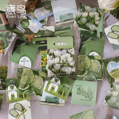 46 kom/pak Gardenia Blossoms Mini Papirnati Dnevnik Naljepnica DIY Scrapbooking Dekorativna naljepnica