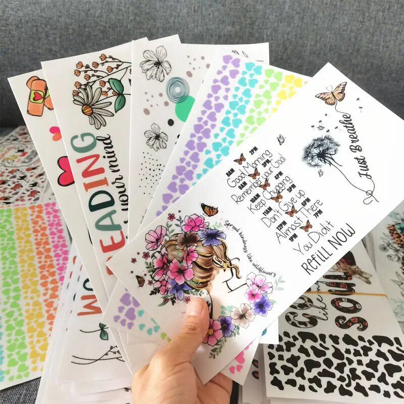 UV Dtf perkėlimo puodelių pakuotės Individualizuotos vandeniui atsparios taurėms skirtos lipduko stiklinės Libbey stiklinės skardinės tiesiogiai gamykloje