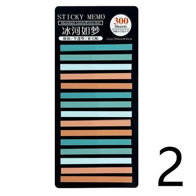 Δημοσιεύτηκαν 300 φύλλα Διαφανή αυτοκόλλητες σημειώσεις Αυτοκόλλητος σχολιασμός Διαβάστε βιβλία Σελιδοδείκτες Καρτέλες Σημειωματάριο Αισθητική γραφική ύλη