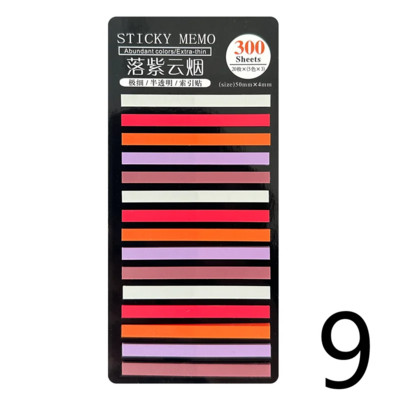 Δημοσιεύτηκαν 300 φύλλα Διαφανή αυτοκόλλητες σημειώσεις Αυτοκόλλητος σχολιασμός Διαβάστε βιβλία Σελιδοδείκτες Καρτέλες Σημειωματάριο Αισθητική γραφική ύλη