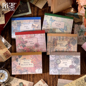 100 tk/partii Memoplokid Materjal Paber Time Junk Journali kiri Scrapbooking kaardid Retro taustaga kaunistuspaber