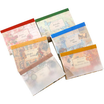 100pcs/lot Memo Pads Material Paper Letter from Time Junk Journal Scrapbooking Cards Ρετρό χαρτί διακόσμησης φόντου