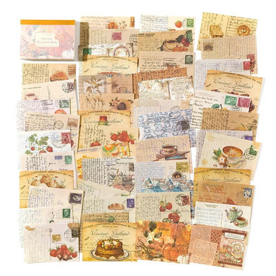 100 tk/partii Memoplokid Materjal Paber Time Junk Journali kiri Scrapbooking kaardid Retro taustaga kaunistuspaber