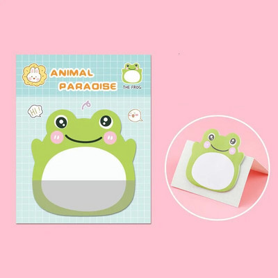 1 komad Lytwtw's Adhesive Kawaii Cartoon Animals Sticky Notes Notepad Memo Pad Uredski školski pribor Naljepnica za papir