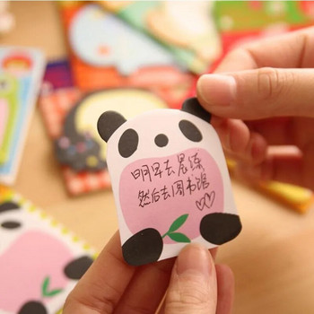 1 τεμ. Αυτοκόλλητο Χαριτωμένο Ζώο Kawaii, κολλώδεις σημειώσεις Σημειωματάριο Σημειωματάριο Σχολικό προμήθειες γραφείου Γραφική γραφική ύλη Panda Cat Hare Ανάρτηση σελιδοδείκτη