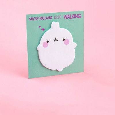 1-osaline Lytwtw kleebis Molang Kawaii armas jänes kleepuvad märkmed Märkmiku märkmik Kontoritarvete kirjatarvete kleebis