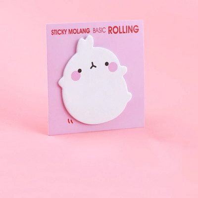 1-osaline Lytwtw kleebis Molang Kawaii armas jänes kleepuvad märkmed Märkmiku märkmik Kontoritarvete kirjatarvete kleebis