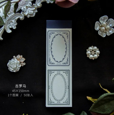 50 φύλλα/παρτίδα Υπόμνημα Σημειώσεις Αυτοκόλλητες Σημειώσεις Retro Flower of Byzantium Junk Journal Scrapbooking Αυτοκόλλητα Γραφείο Σχολική γραφική ύλη