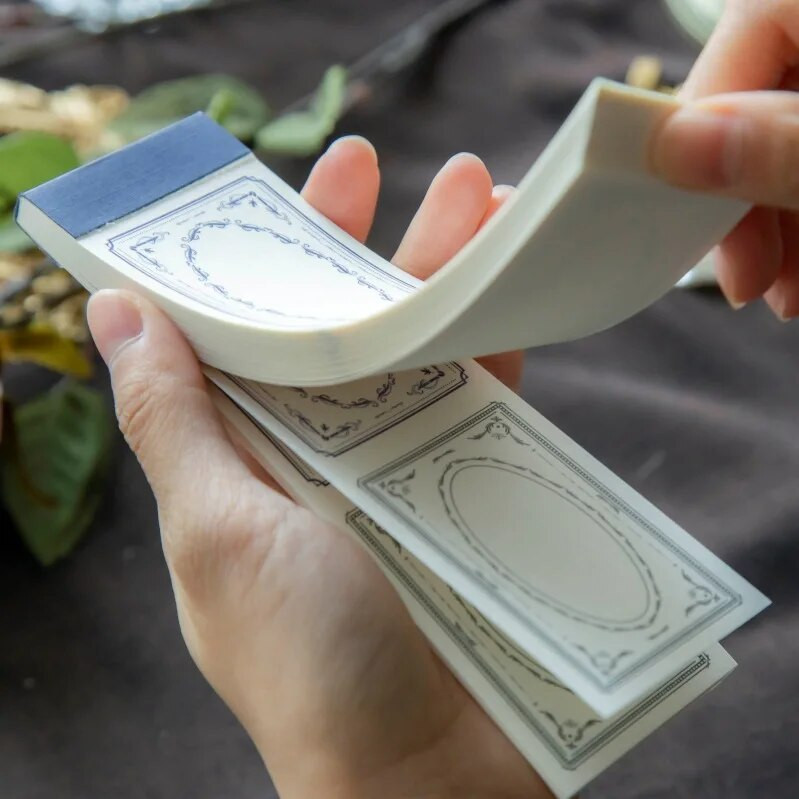 50 φύλλα/παρτίδα Υπόμνημα Σημειώσεις Αυτοκόλλητες Σημειώσεις Retro Flower of Byzantium Junk Journal Scrapbooking Αυτοκόλλητα Γραφείο Σχολική γραφική ύλη