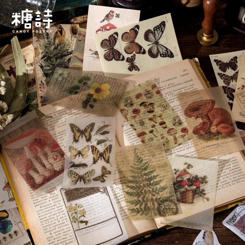 60 tk/1 partii Kawaii kirjatarvete kleebised Retro-mälutubade sari Rämpsajakirjade päevik Dekoratiivsed mobiilikleebised Scrapbooking DIY