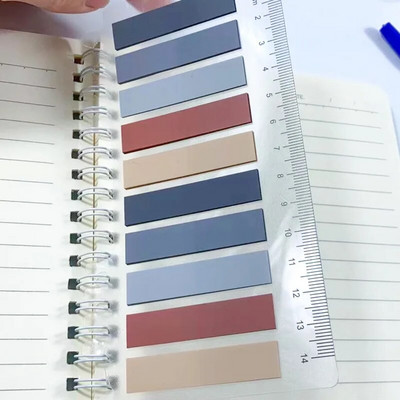 200 listov/ks Priehľadný indexový papier na poznámky Kancelárske školské potreby Papiernictvo Lepiace poznámky Fluorescenčné nálepky Pásiky Lepkavé