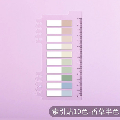 200 listov/ks Priehľadný indexový papier na poznámky Kancelárske školské potreby Papiernictvo Lepiace poznámky Fluorescenčné nálepky Pásiky Lepkavé