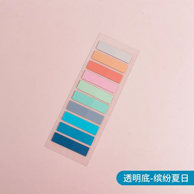 200 listov/ks Priehľadný indexový papier na poznámky Kancelárske školské potreby Papiernictvo Lepiace poznámky Fluorescenčné nálepky Pásiky Lepkavé