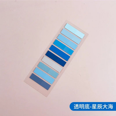 200 listov/ks Priehľadný indexový papier na poznámky Kancelárske školské potreby Papiernictvo Lepiace poznámky Fluorescenčné nálepky Pásiky Lepkavé