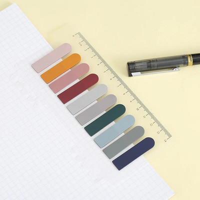 200 listov/ks Priehľadný indexový papier na poznámky Kancelárske školské potreby Papiernictvo Lepiace poznámky Fluorescenčné nálepky Pásiky Lepkavé