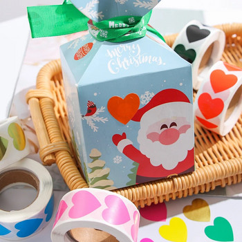 500 бр./ролка любов във формата на сърце стикер печат етикети сладък канцеларски стикер скрапбукинг за занаяти рожден ден опаковки за подаръци