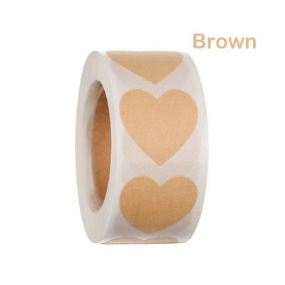 500Pcs/Roll Love Heart Shap Sticker Seal Labels Cute Stationery Scrapbooking Scrapbooking for Craft Birthday Party Συσκευασία δώρου