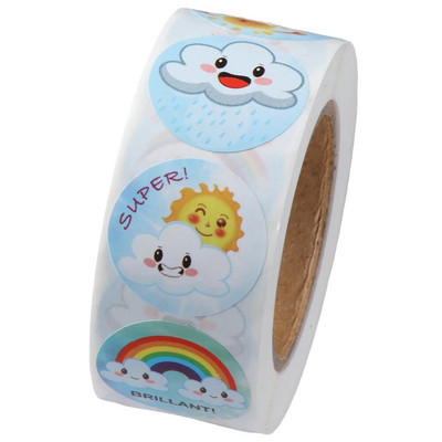 500Pcs/Roll Love Heart Shap Sticker Seal Labels Cute Stationery Scrapbooking Scrapbooking for Craft Birthday Party Συσκευασία δώρου