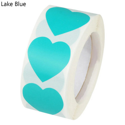 500Pcs/Roll Love Heart Shap Sticker Seal Labels Cute Stationery Scrapbooking Scrapbooking for Craft Birthday Party Συσκευασία δώρου
