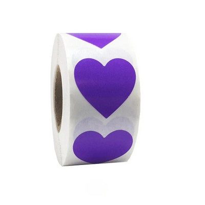 500Pcs/Roll Love Heart Shap Sticker Seal Labels Cute Stationery Scrapbooking Scrapbooking for Craft Birthday Party Συσκευασία δώρου