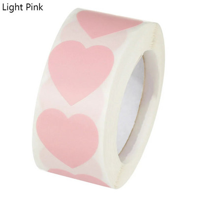 500Pcs/Roll Love Heart Shap Sticker Seal Labels Cute Stationery Scrapbooking Scrapbooking for Craft Birthday Party Συσκευασία δώρου