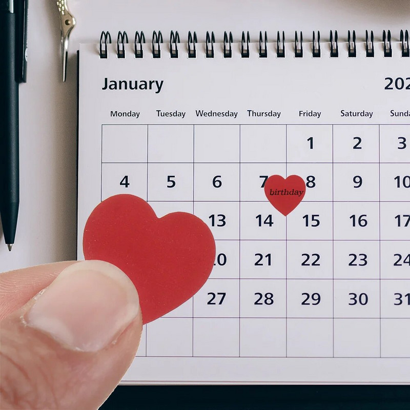 500Pcs/Roll Love Heart Shap Sticker Seal Labels Cute Stationery Scrapbooking Scrapbooking for Craft Birthday Party Συσκευασία δώρου