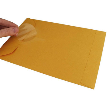 500 бр./ролка Прозрачни кръгли самозалепващи се стикери Етикети за запечатване на бизнес опаковки Скрапбукинг Торба за бисквитки Етикет за запечатване Направи си сам подаръци