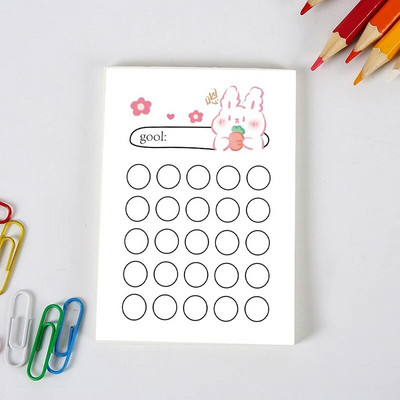 50 listova Slatki medvjed Memo Pad Dekoracija Bilješke Papir Popis zadataka Dnevni planer DIY spomenar Papirnica Školski pribor