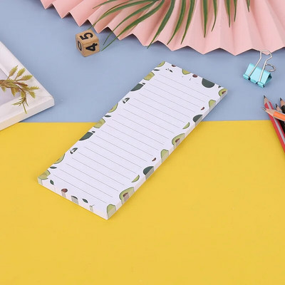 50 φύλλα kawaii Fruit Magnetic Refrigerator pad Σημειωματάρια Planner Note Pad To Do List Κολλώδες σημείωμα για ψώνια παντοπωλείου