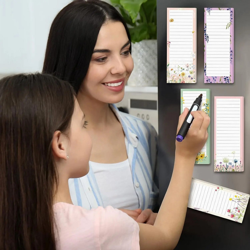 50 φύλλα kawaii Fruit Magnetic Refrigerator pad Σημειωματάρια Planner Note Pad To Do List Κολλώδες σημείωμα για ψώνια παντοπωλείου