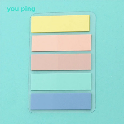 Uus värv 100 lehte Isekleepuv memoleht Kleepuvad märkmed Järjehoidja Point It Marker Memokleebis Paber Kontoritarbed