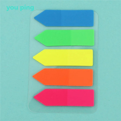 Uus värv 100 lehte Isekleepuv memoleht Kleepuvad märkmed Järjehoidja Point It Marker Memokleebis Paber Kontoritarbed