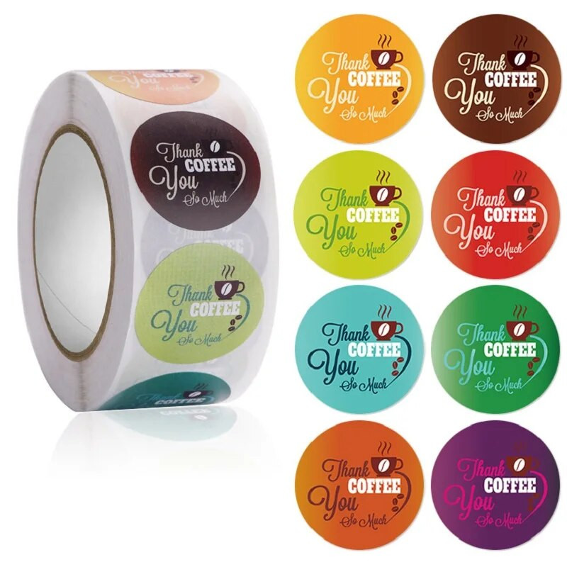 50-500 tk ümmargune värske kohv ja leib Kohvimasin huvitav ilus esteetiline kleebisrull Kirjatarvete tasuta kohaletoimetamine