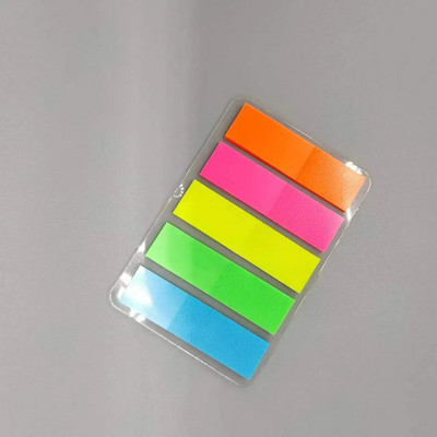 100 lehte Postitatud Läbipaistev kleepmärkmik Memoleht Selge kleepmärkmed Registri vahekaardid Järjehoidja Kirjatarbed Kontoritarbed