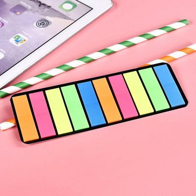 100 lehte Postitatud Läbipaistev kleepmärkmik Memoleht Selge kleepmärkmed Registri vahekaardid Järjehoidja Kirjatarbed Kontoritarbed