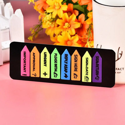 100 lehte Postitatud Läbipaistev kleepmärkmik Memoleht Selge kleepmärkmed Registri vahekaardid Järjehoidja Kirjatarbed Kontoritarbed