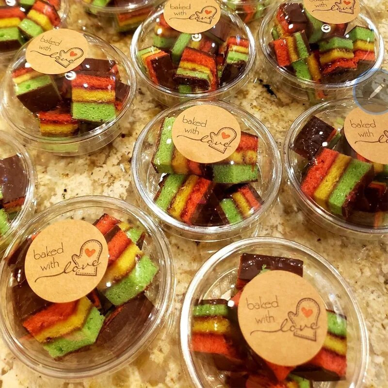 Αυτοκόλλητο χειροποίητο Baked with Love Χειροποίητο σπιτικό αρτοποιείο Αυτοκόλλητα Ετικέτες για Ψωμί Φαγητό Ψωμί Διακόσμηση Πακέτο κέικ