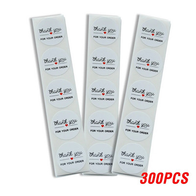 100-500 TK Ümmargused kleebised "AITÄH" pitsat Sildid Sildid Kleebised Scrapbooking Pakettide jaoks Kirjatarvete kleebis peotegevuseks