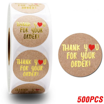 100-500 TK Ümmargused kleebised "AITÄH" pitsat Sildid Sildid Kleebised Scrapbooking Pakettide jaoks Kirjatarvete kleebis peotegevuseks