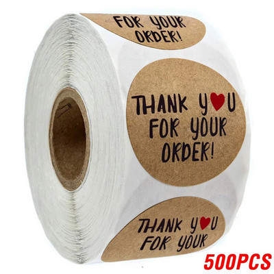 100-500 TK Ümmargused kleebised "AITÄH" pitsat Sildid Sildid Kleebised Scrapbooking Pakettide jaoks Kirjatarvete kleebis peotegevuseks