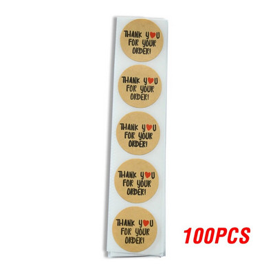 100-500 TK Ümmargused kleebised "AITÄH" pitsat Sildid Sildid Kleebised Scrapbooking Pakettide jaoks Kirjatarvete kleebis peotegevuseks
