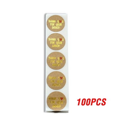 100-500 TK Ümmargused kleebised "AITÄH" pitsat Sildid Sildid Kleebised Scrapbooking Pakettide jaoks Kirjatarvete kleebis peotegevuseks