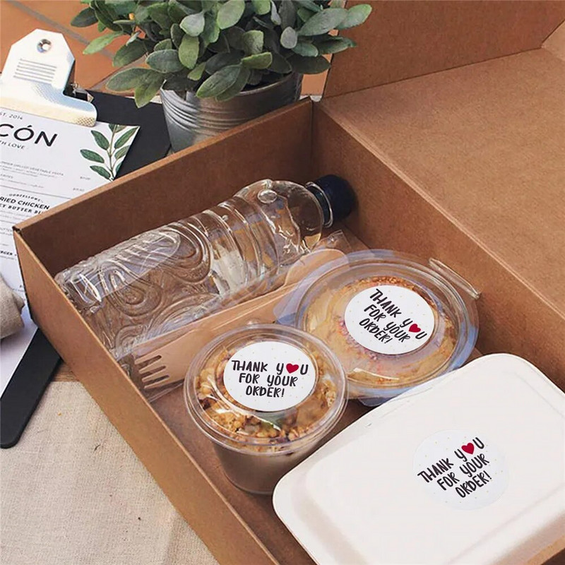 100-500 TK Ümmargused kleebised "AITÄH" pitsat Sildid Sildid Kleebised Scrapbooking Pakettide jaoks Kirjatarvete kleebis peotegevuseks