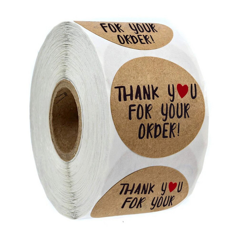 100-500 TK Ümmargused kleebised "AITÄH" pitsat Sildid Sildid Kleebised Scrapbooking Pakettide jaoks Kirjatarvete kleebis peotegevuseks