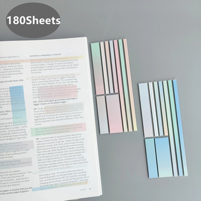 180 листа Прозрачни водоустойчиви лепкави бележници Бележници Публикувано за училищни канцеларски материали Офис консумативи