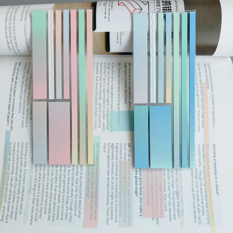 180 lehte läbipaistvad veekindlad kleepuvad märkmikud Märkmikud postitati kooli kirjatarvete kontoritarvete jaoks